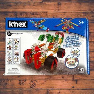 NEW K'nex Beginner Toy 40 Model Building Set/Kit with 141 Parts (Ages 5 & Up)